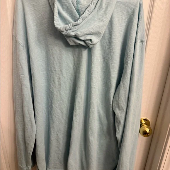 Men's Light Blue Hoodie - Picture 4 of 4